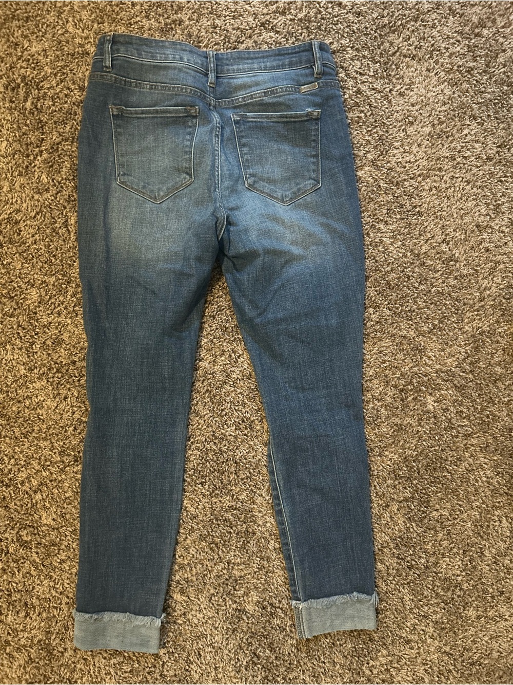 KanCan Washed Blue Ankle Crop Jeans